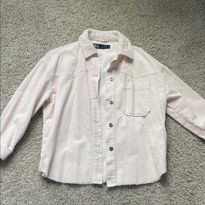 Zara Corduroy Button-Up